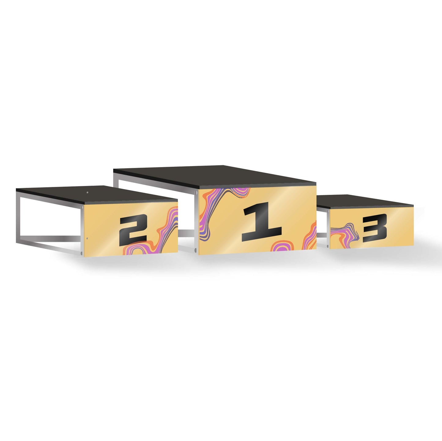 stackable lightweight podium for races customizable