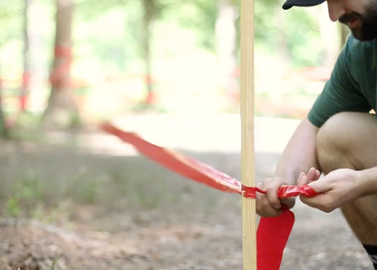 Bulk Course Marking Tape for Races 2 Mil.  3"x1000' - Blank or Custom