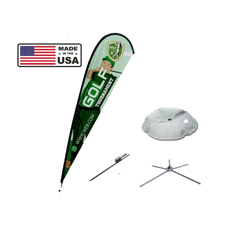 Premium 12ft Teardrop Flags - Double Sided Sublimation Print