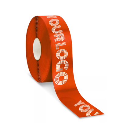 custom red barricade race tape