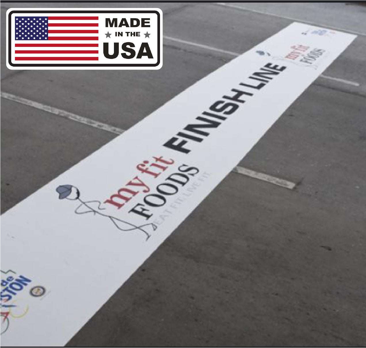 big graphics for concrete, made in USA, ground graphics 