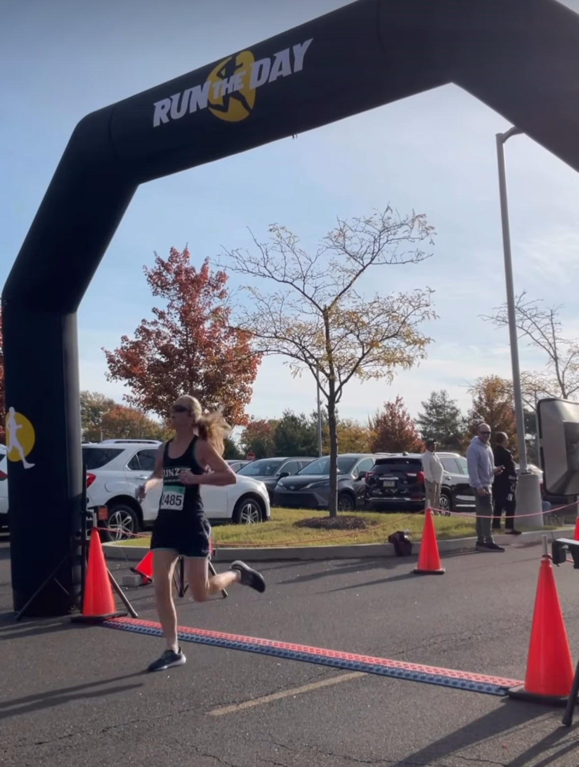 running finish line, 5k finish line arch, race timing arch,